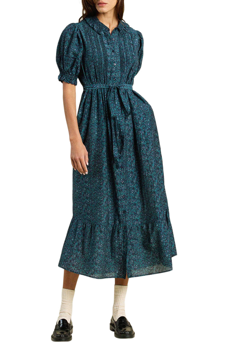 Trovata Birds of Paradis Camille Dress in Blue Ridge Ditsy