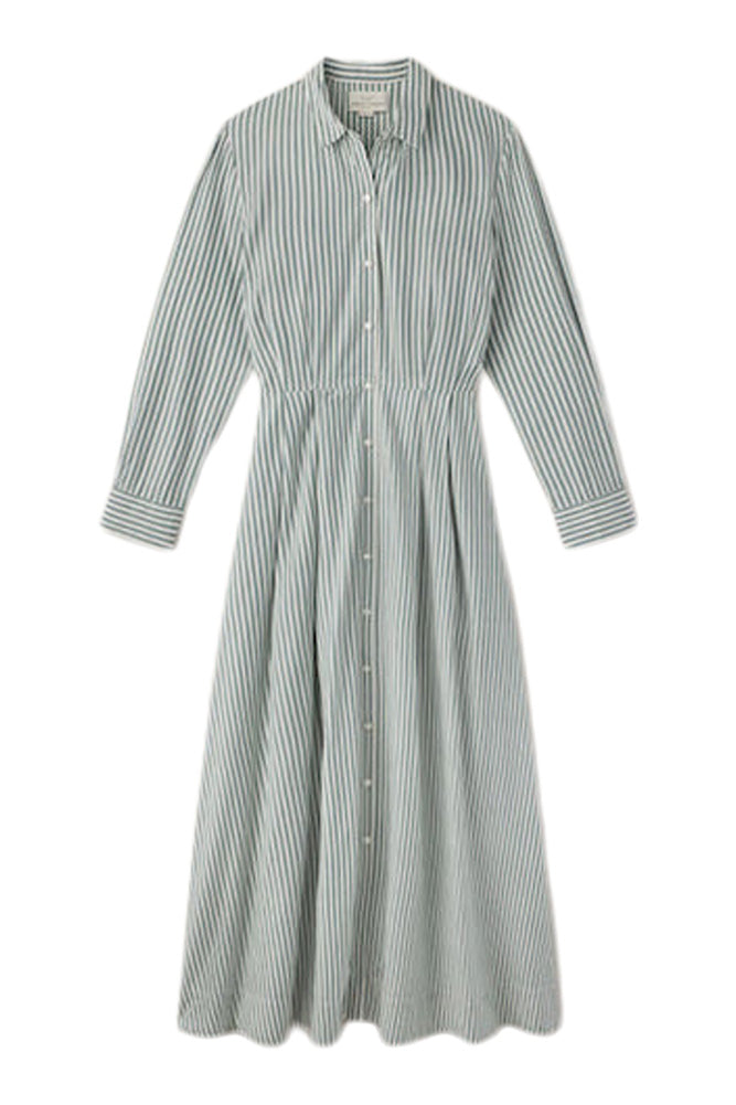 Trovata Birds of Paradis Emmelie Dress in Green Stripe