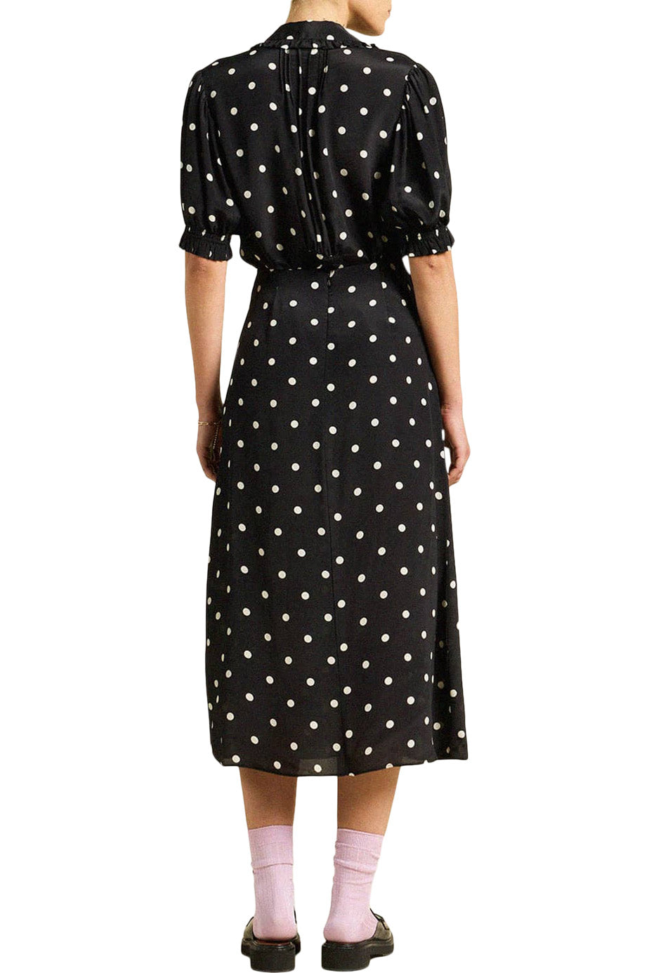 Trovata Birds of Paradis Gemma Blouse in Black Dots