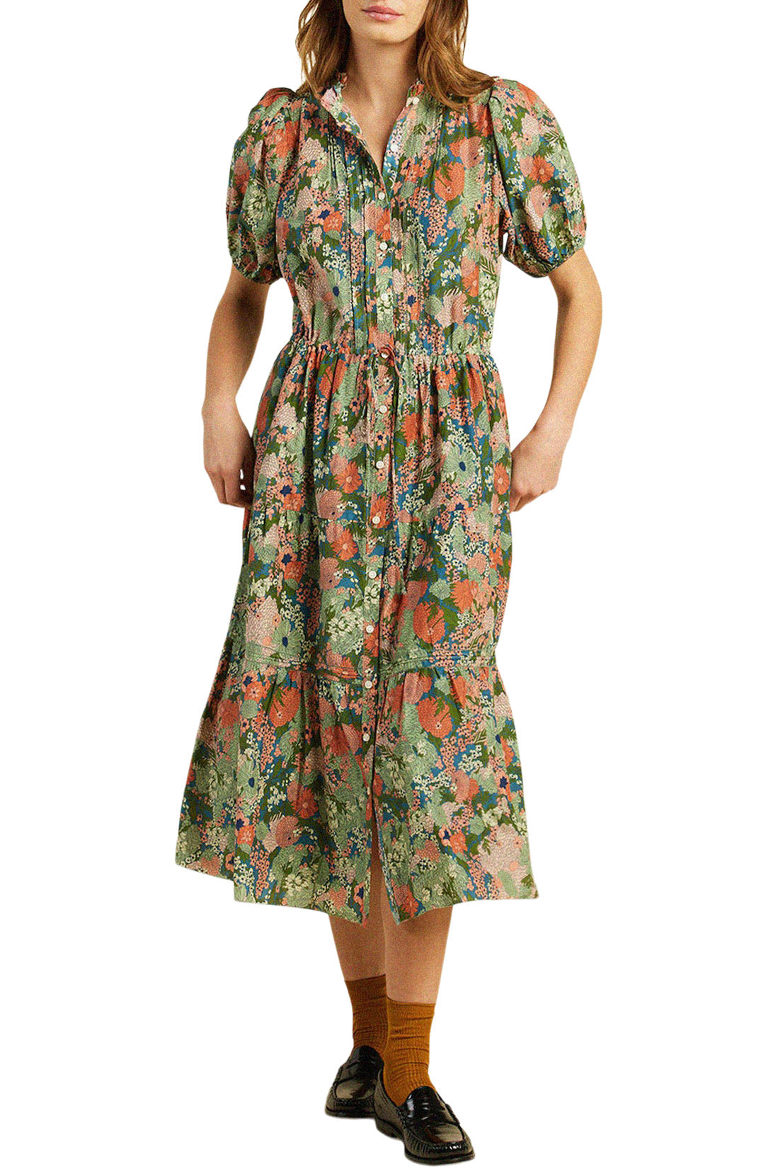 Trovata Birds of Paradis Hildie Dress in Tranquil Mist