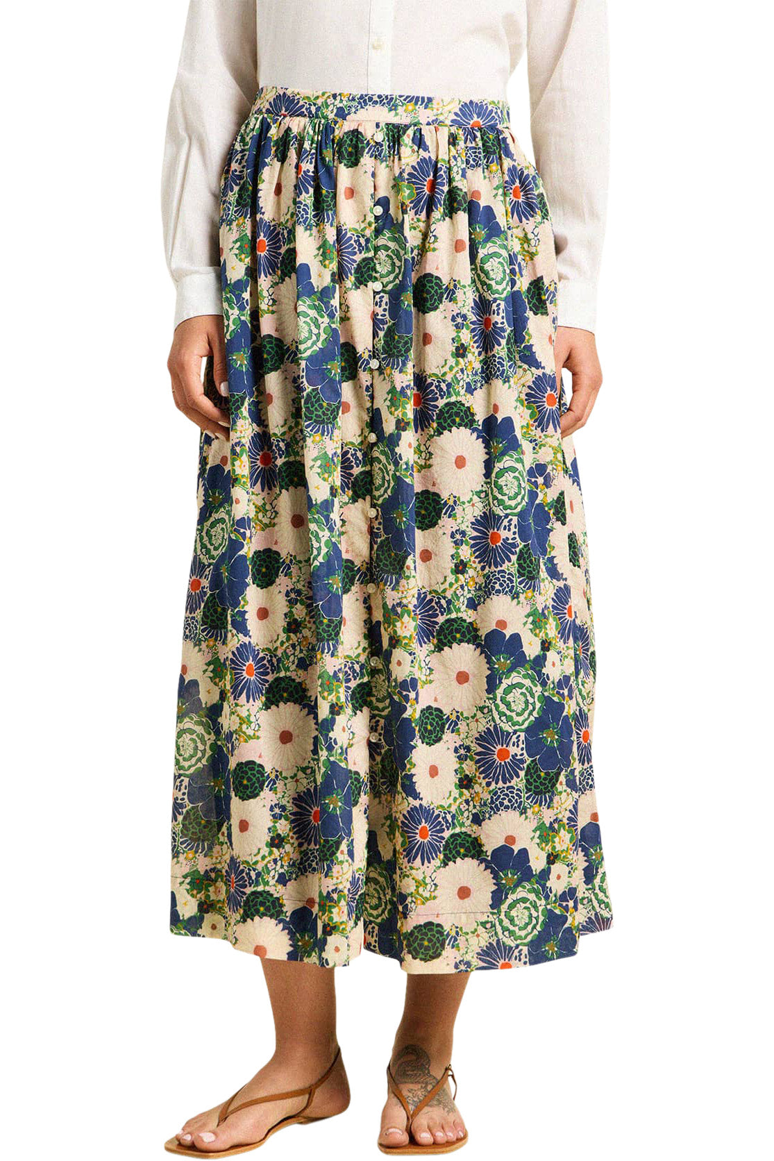 Trovata Birds of Paradis Lisette Skirt in Medley Floral