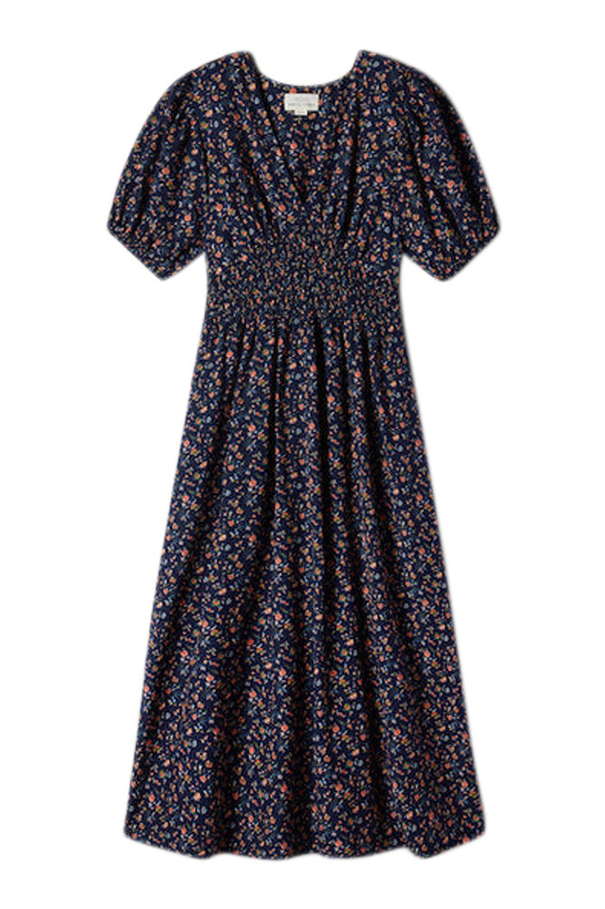 Trovata Birds of Paradis Sonia Dress in Navy Rosette