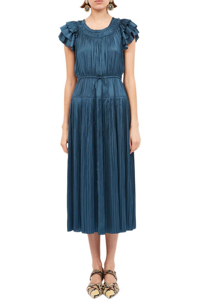 Ulla Johnson Kalesta Dress in Neptune