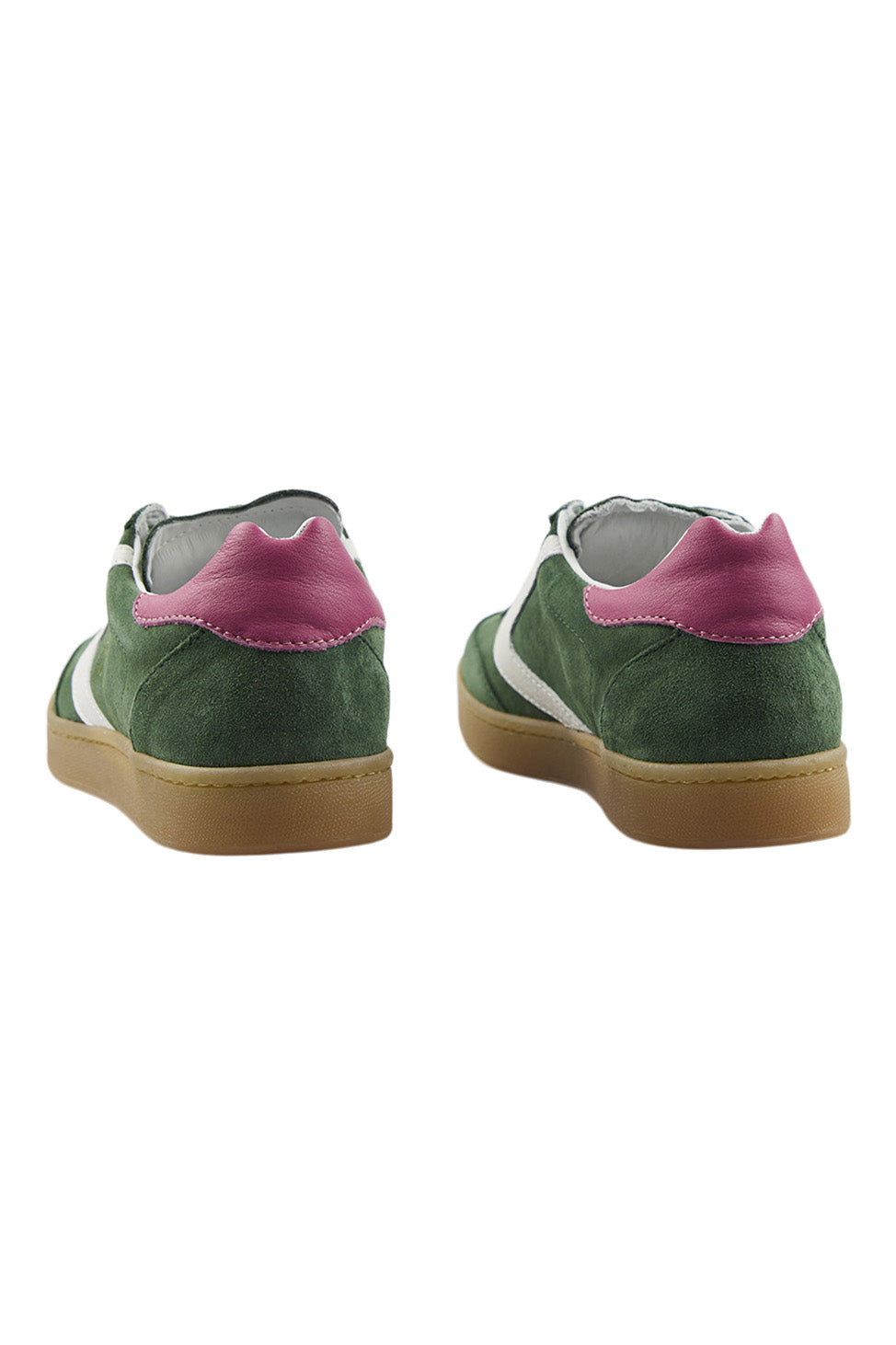 Valsport Olympia Suede Leather Sneaker in Green-Pink