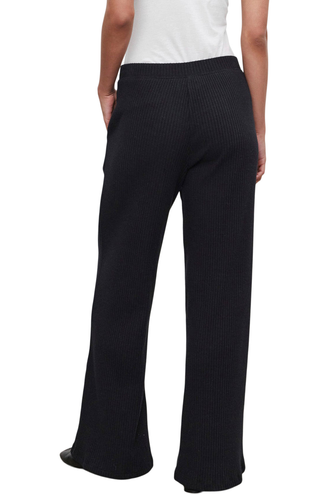 Velvet Colleen Ribbed Pants in Black