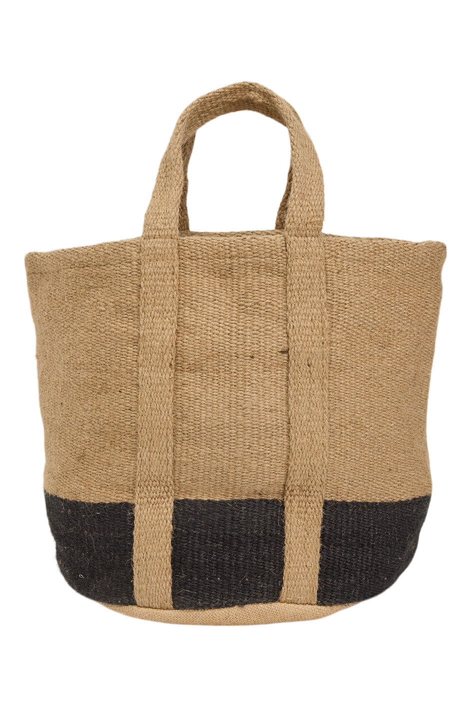 Velvet Dallas Basket Bag in Charcoal Natural