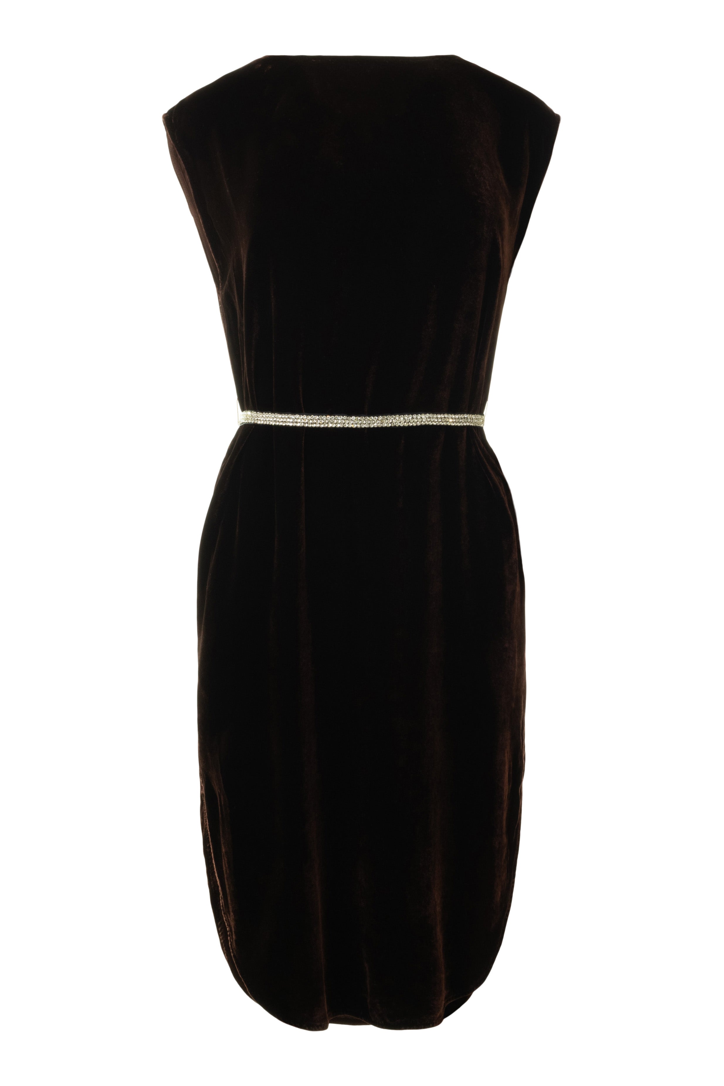 Velvet Harper Silk Velvet Dress in Burlwood