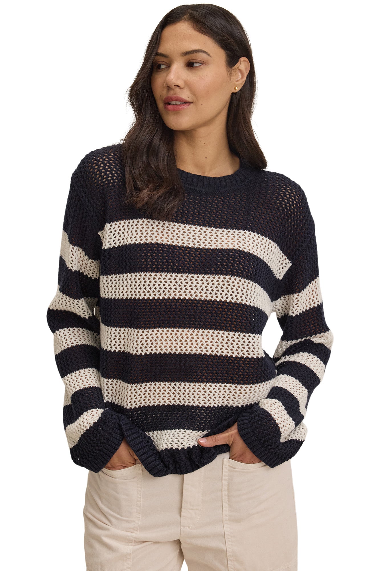 Velvet Kanan Sweater in Navy-Milk