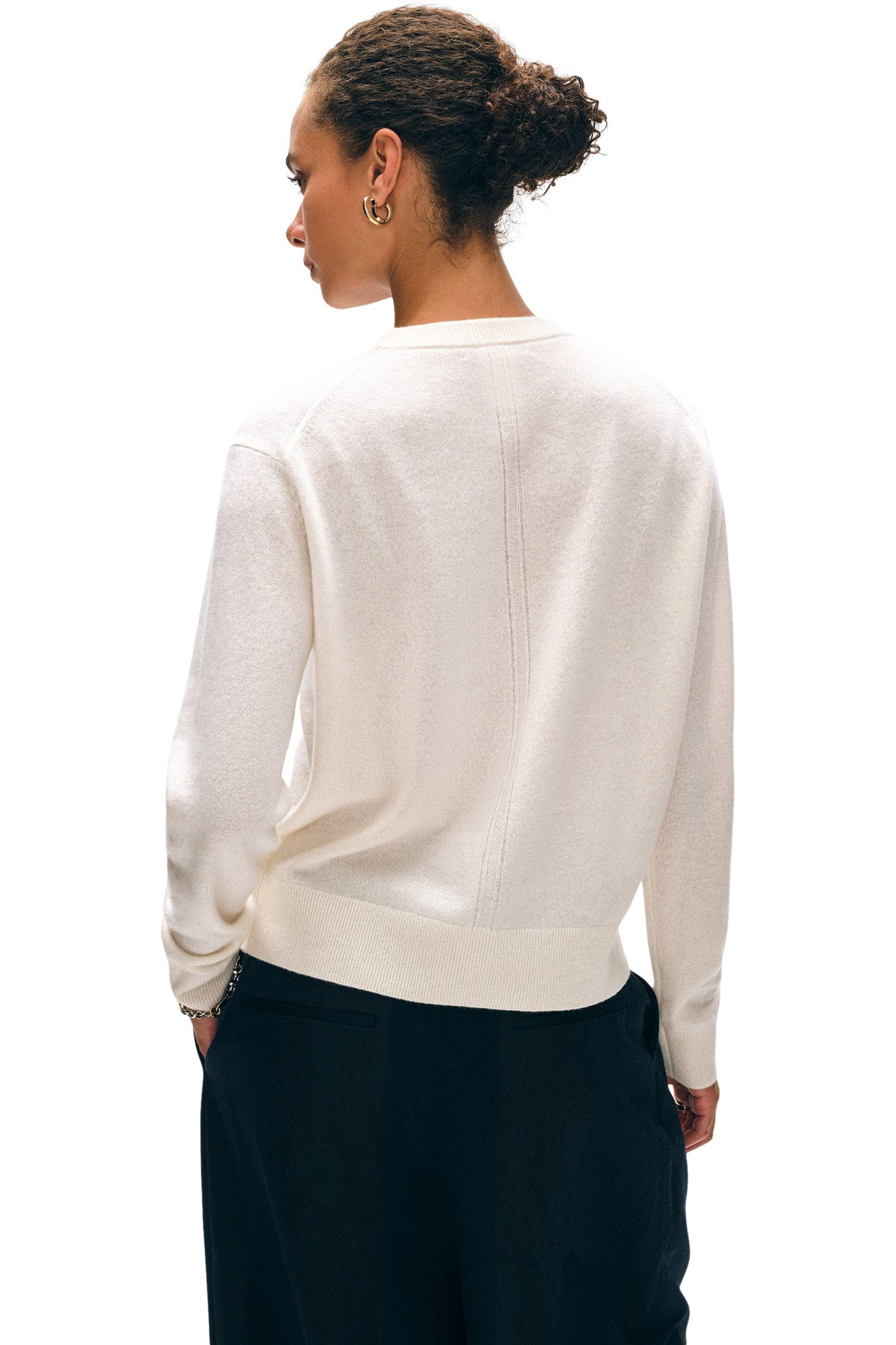 White & Warren Cashmere Crewneck Sweater