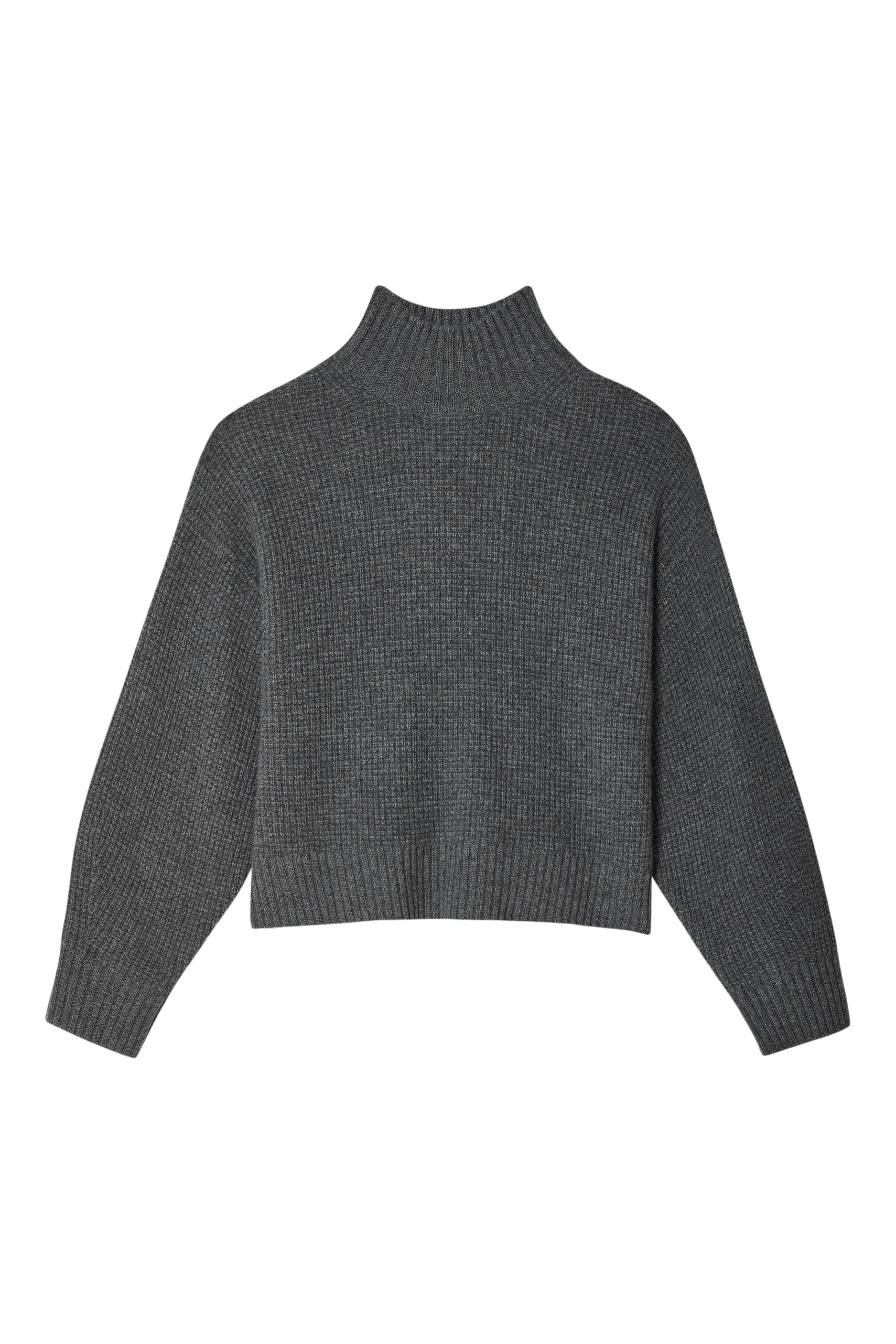 White 2024 + Warren Cashmere Waffle Turtleneck Sweater