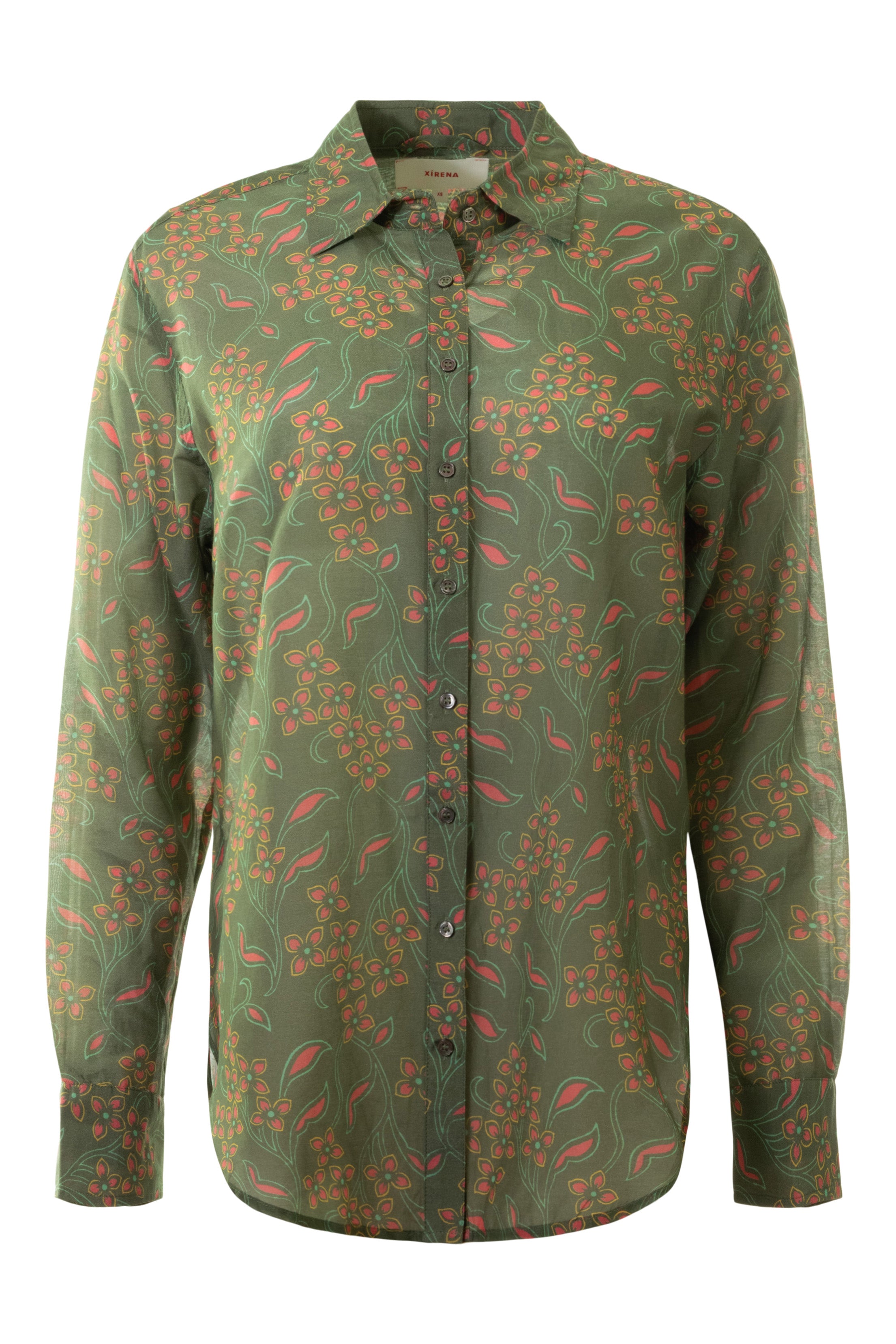 Xirena Beau Shirt in Olive Coral