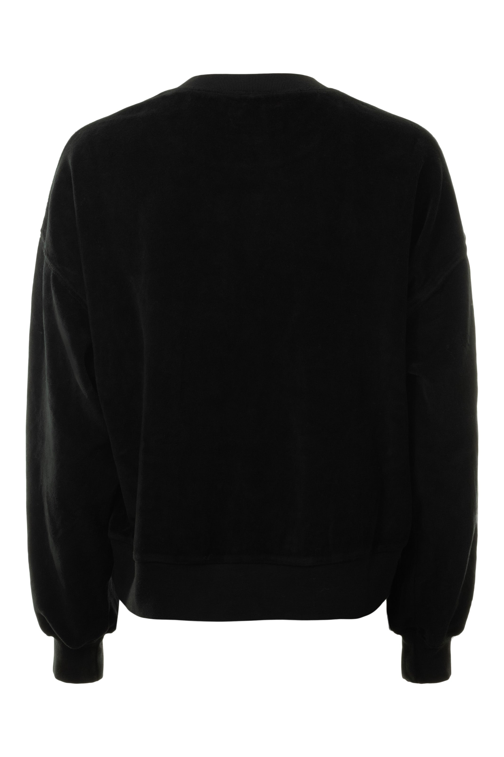 Xirena Huxley Velour Sweatshirt in Black