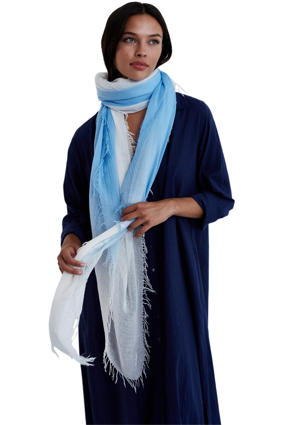 Chan Luu Dip Dyed Cashmere and Silk Scarf