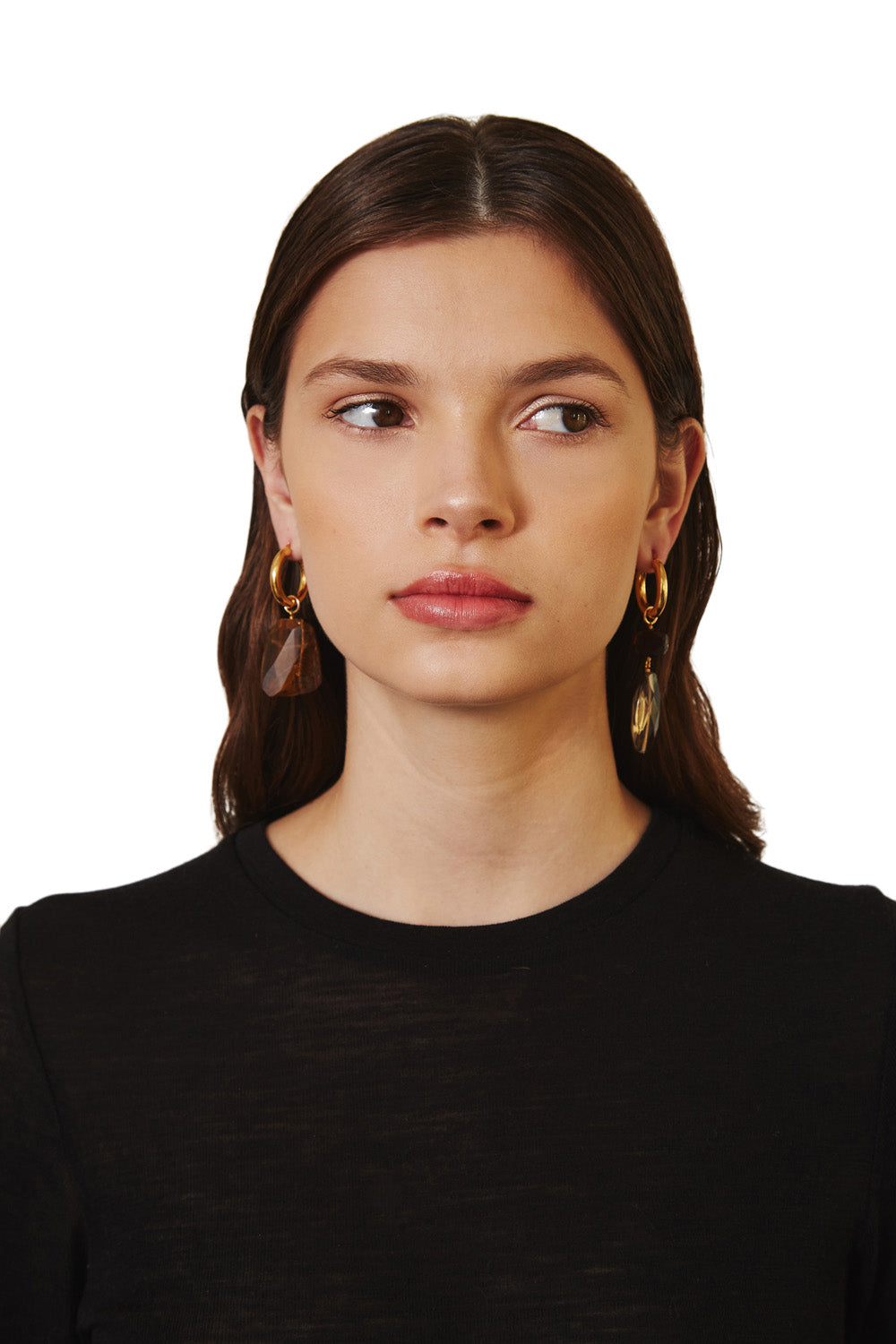 Chan Luu Voyage Hoops in Tiger s Eye Mix