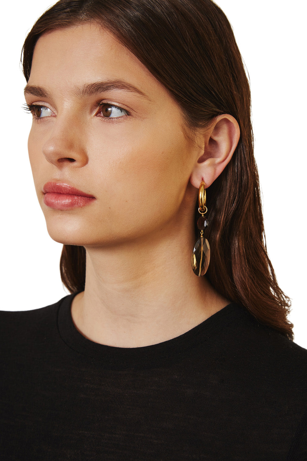 Chan Luu Voyage Hoops in Tiger s Eye Mix