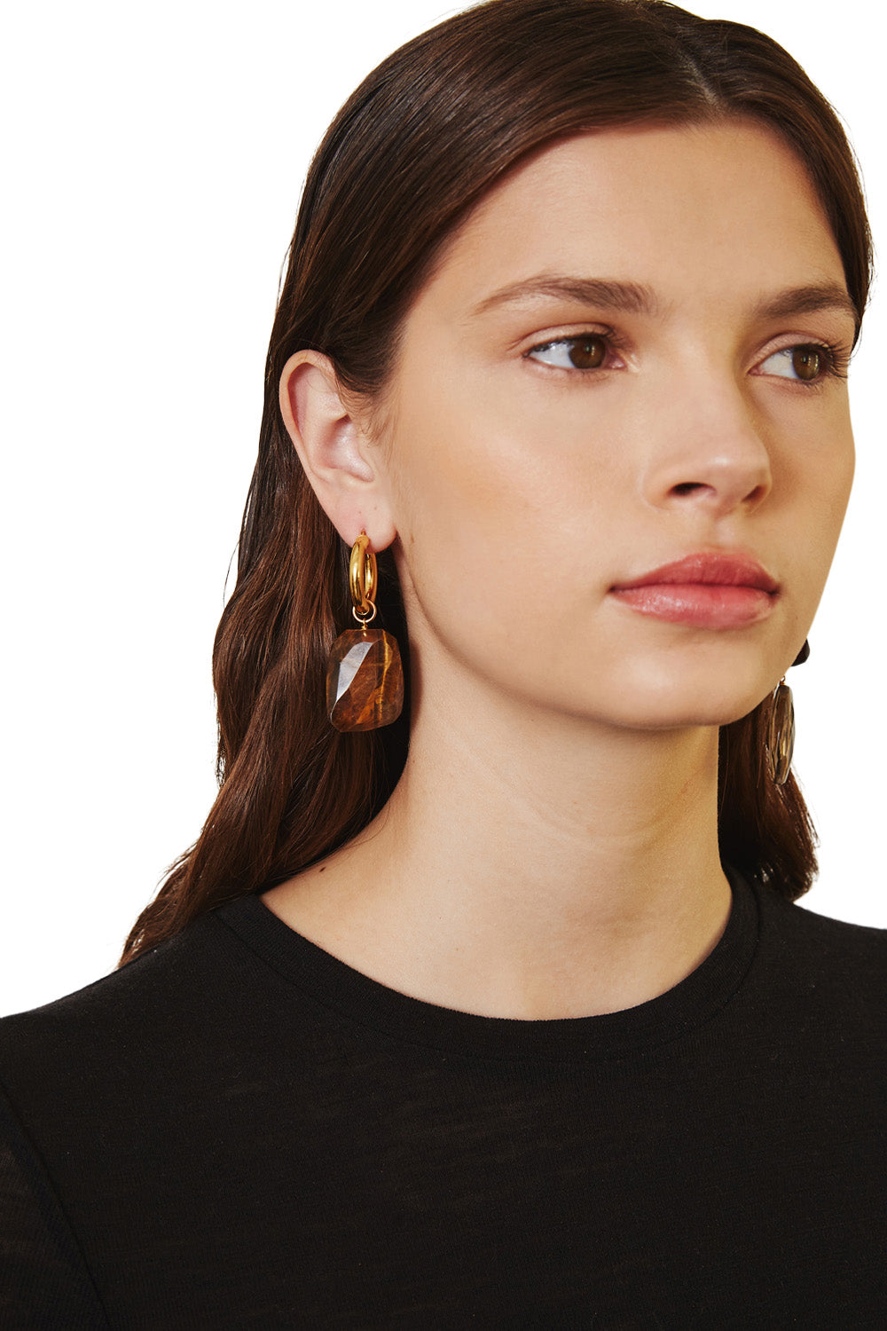 Chan Luu Voyage Hoops in Tiger s Eye Mix